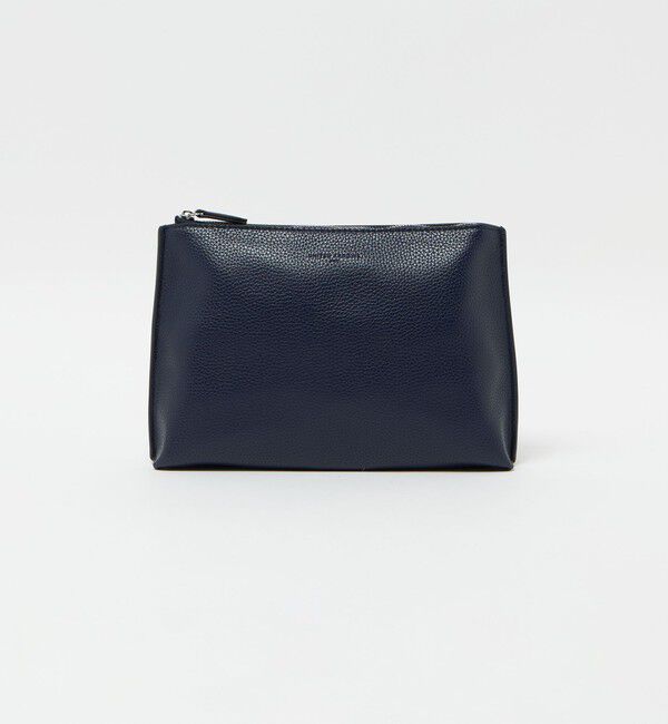UNITED ARROWS「レザーライク ポーチ M」|その他|NAVY