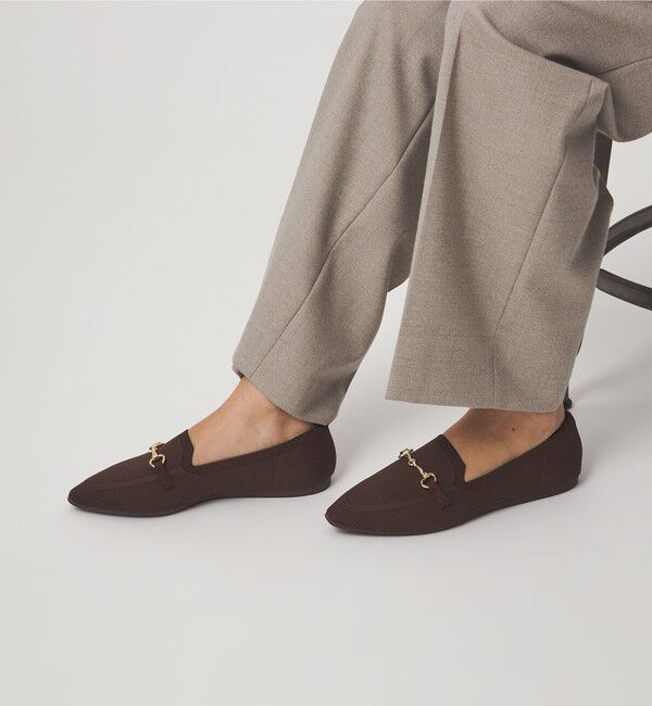 UNITED ARROWS green label relaxing「ウェルネス ニット ローファー 撥水・ウォッシャブル」|パンプス|