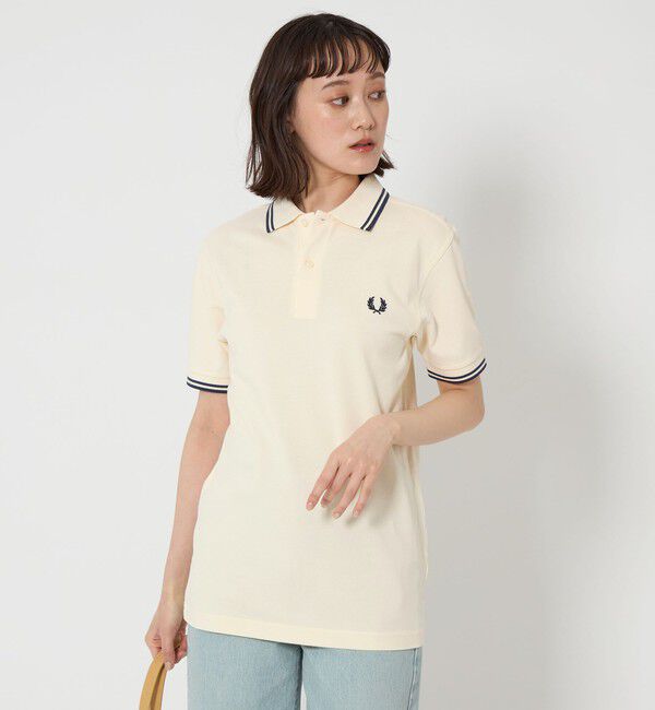 UNITED ARROWS green label relaxing「＜FRED PERRY＞ツインティップ ポロシャツ」|ポロシャツ|OFF WHITE