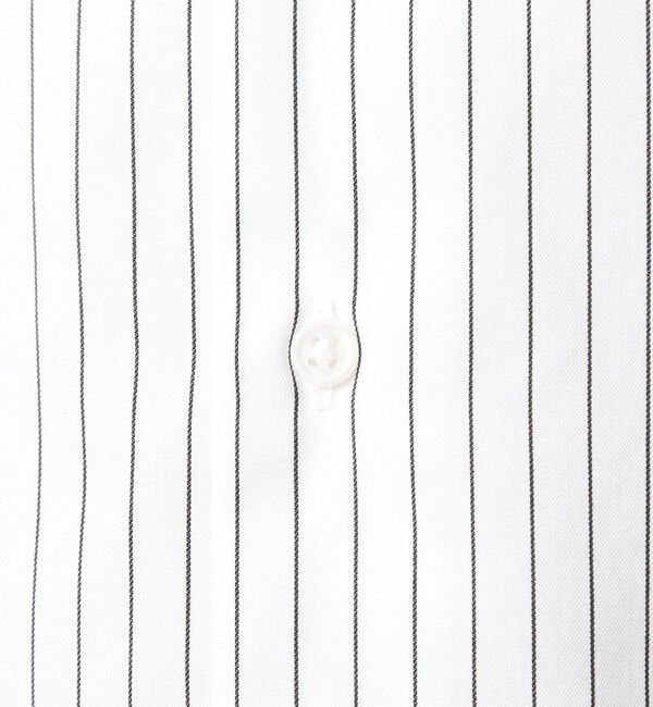 UNITED ARROWS green label relaxing「コットン ツイル ピンストライプ クレリック ワイドカラー ドレスシャツ -イージーアイロン-」|シャツ・ブラウス|