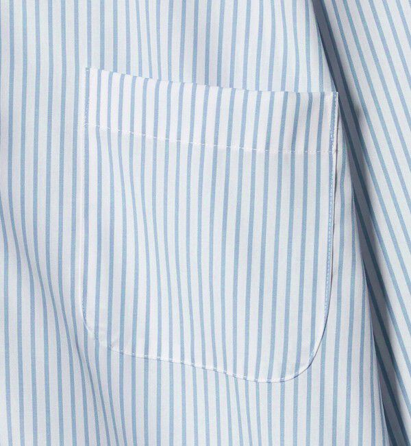 UNITED ARROWS green label relaxing「コットン ストライプ ワイドカラー ドレスシャツ -イージーアイロン-」|シャツ・ブラウス|