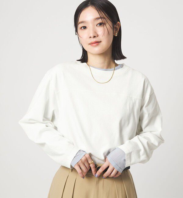 UNITED ARROWS green label relaxing「【WEB限定】＜at ease＞ナンバー プリント TEE」|Tシャツ・カットソー|