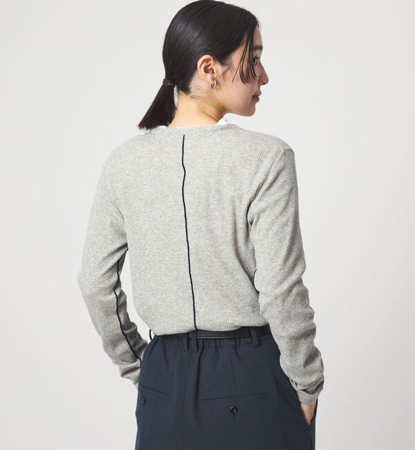 UNITED ARROWS green label relaxing「【WEB限定】＜at ease＞シアーテレコ ロングスリーブ カットソー」|Tシャツ・カットソー|