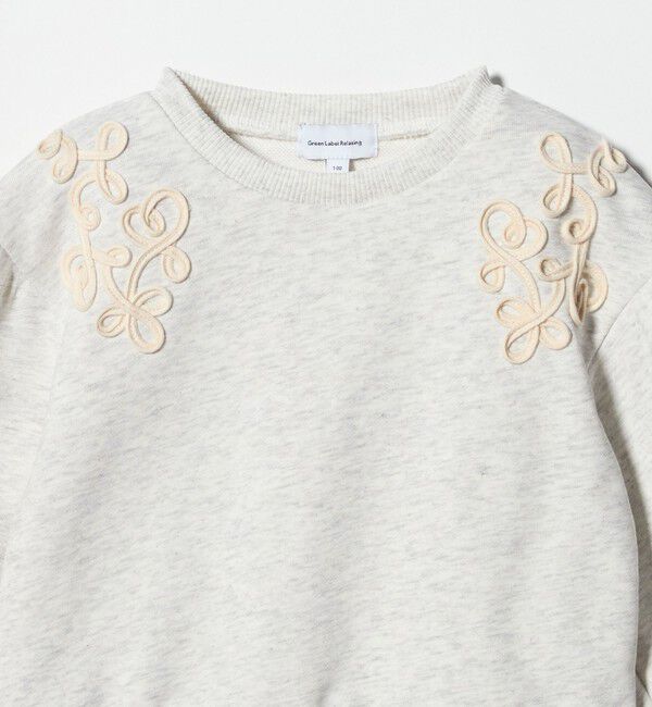 UNITED ARROWS green label relaxing「裏毛 コードシシュウ プルオーバー / スウェット / トレーナー / キッズ  100cm-130cm」|スウェット・ジャージ|