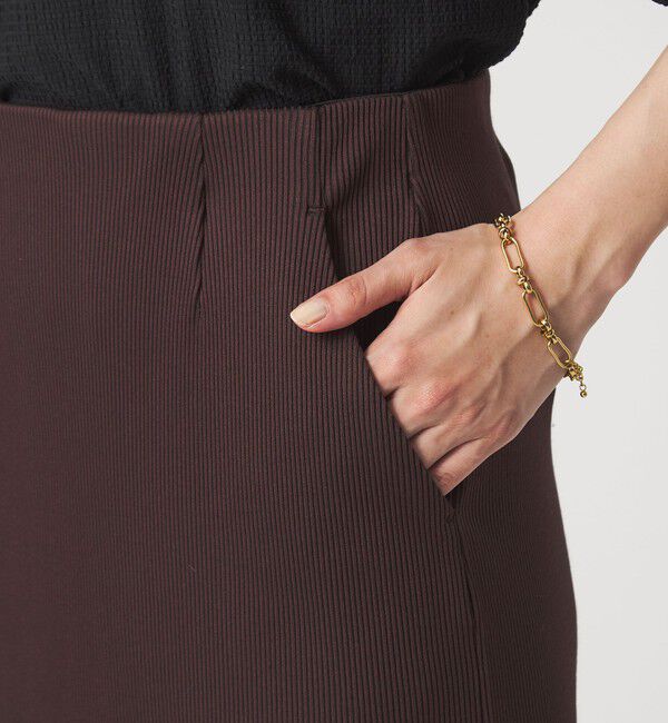 UNITED ARROWS green label relaxing「ブライトリブ タイト スカート」|タイト|