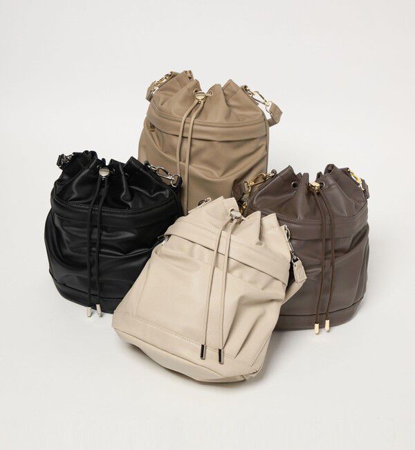 UNITED ARROWS green label relaxing「【WEB限定】＜PARTE＞ポケットドロスト バッグ  はっ水」|ショルダー・メッセンジャー|