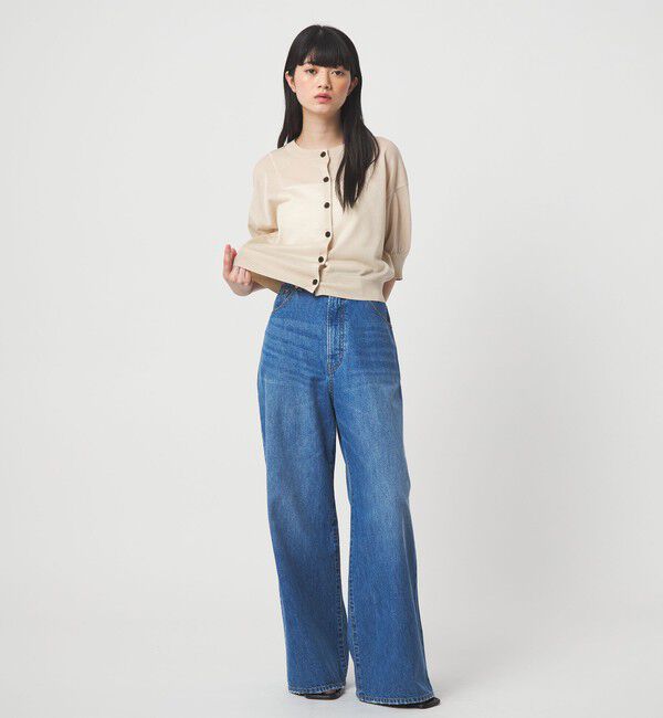 EMMEL REFINES「＜EMMEL REFINES＞EM シアー ショートスリーブ カーディガン」|カーディガン|