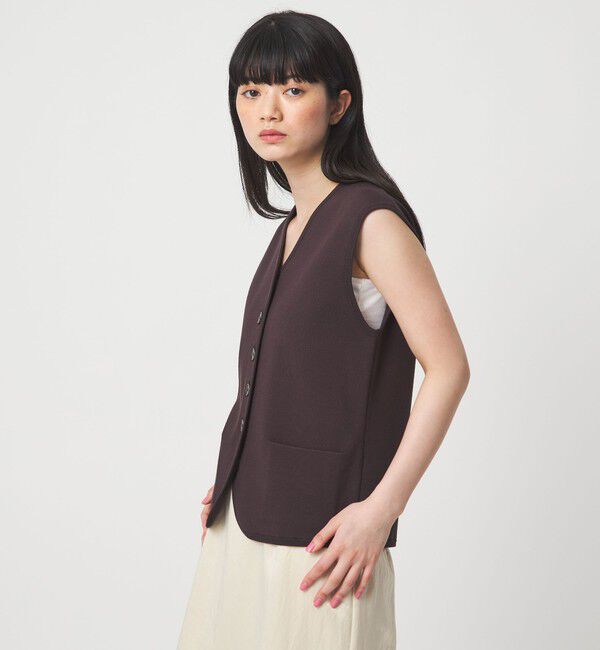 EMMEL REFINES「＜EMMEL REFINES＞EM HW ハイツイスト ニット ベスト」|ニット・セーター|