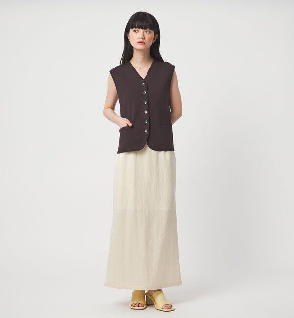 EMMEL REFINES「＜EMMEL REFINES＞EM HW ハイツイスト ニット ベスト」|ニット・セーター|