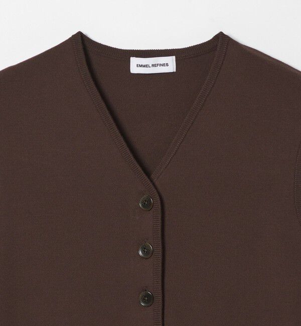 EMMEL REFINES「＜EMMEL REFINES＞EM HW ハイツイスト ニット ベスト」|ニット・セーター|
