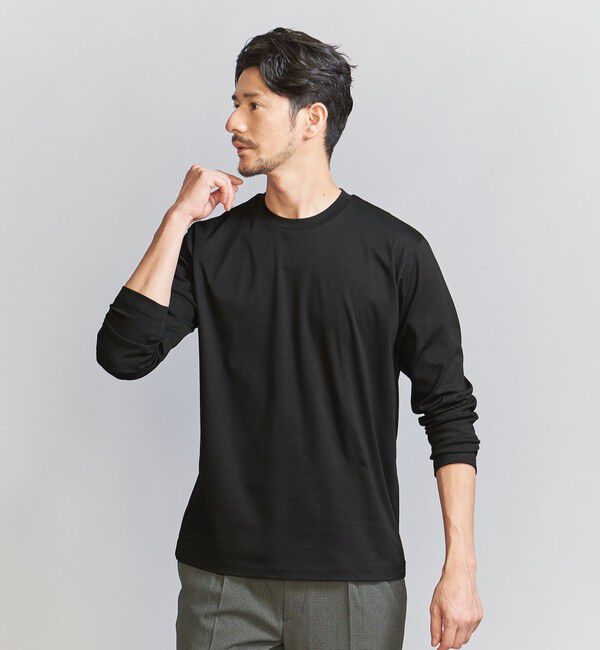 BEAUTY&YOUTH UNITED ARROWS「【WEB限定 WARDROBE SMART】NORITAKE クルーネック スマートフィット カットソー」|Tシャツ・カットソー|