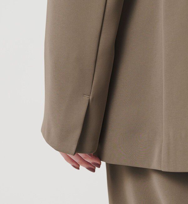 BEAUTY&YOUTH UNITED ARROWS「【WEB限定 Wardrobe DAILY MINIMAL】ダブルクロス カラーレスジャケット ウォッシャブル」|ノーカラージャケット|