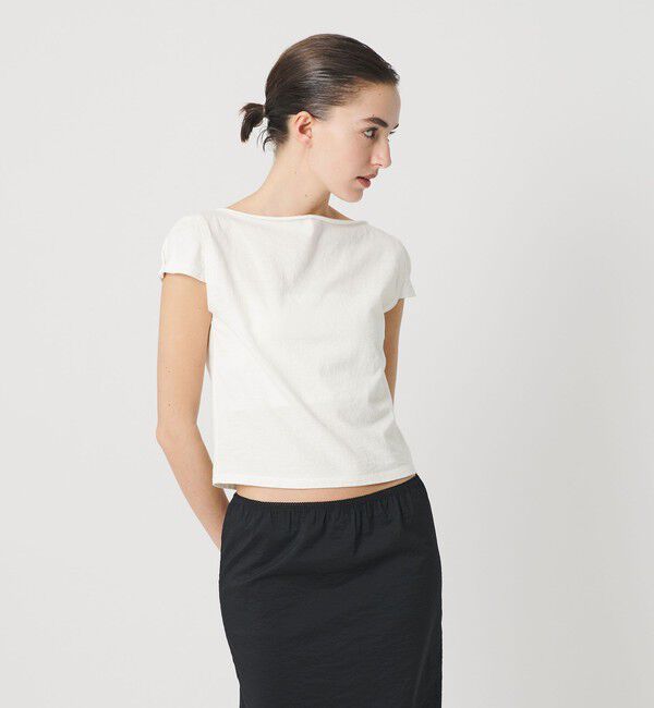 ATTISESSION「＜ATTISESSION＞コットン カップスリーブ Tシャツ」|Tシャツ・カットソー|