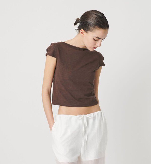 ATTISESSION「＜ATTISESSION＞コットン カップスリーブ Tシャツ」|Tシャツ・カットソー|