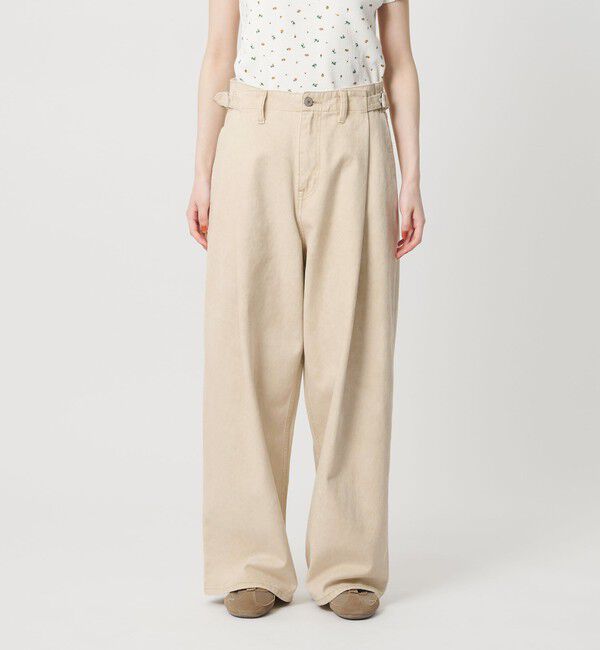 BEAUTY&YOUTH UNITED ARROWS「コットン サイドベルト ワイドパンツ」|その他|