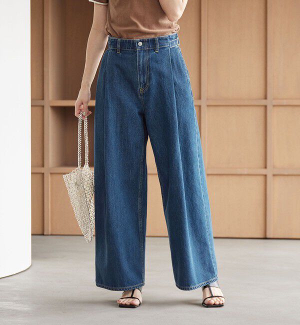 BEAUTY&YOUTH UNITED ARROWS「コットン サイドベルト ワイドパンツ」|その他|COBALT