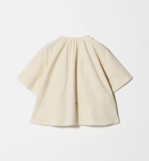 BEAUTY&YOUTH UNITED ARROWS「ソリッド&ストライプ ラッフル シャツブラウス ウォッシャブル」|シャツ・ブラウス|