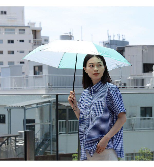 BEAMSBOY「BEAMS BOY / 2トーン 軽量 折り畳み傘」|傘|TURQUOISE