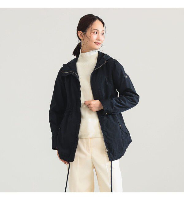 Demi-Luxe BEAMS 「【別注】TATRAS / CRIDORLA ナイロン フード ブルゾン」|ブルゾン・スタジャン|NAVY