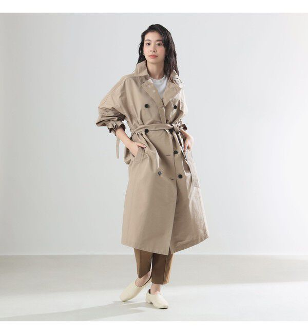 Demi-Luxe BEAMS 「AK+1 / ドルマンスリーブ風 トレンチコート」|ダッフルコート|