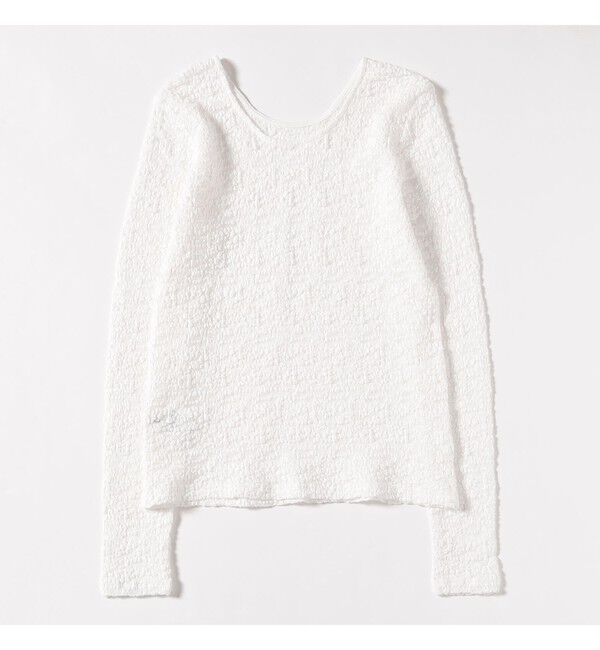 Ray BEAMS 「ジャカード レース クルーネック Tシャツ」|Tシャツ・カットソー|