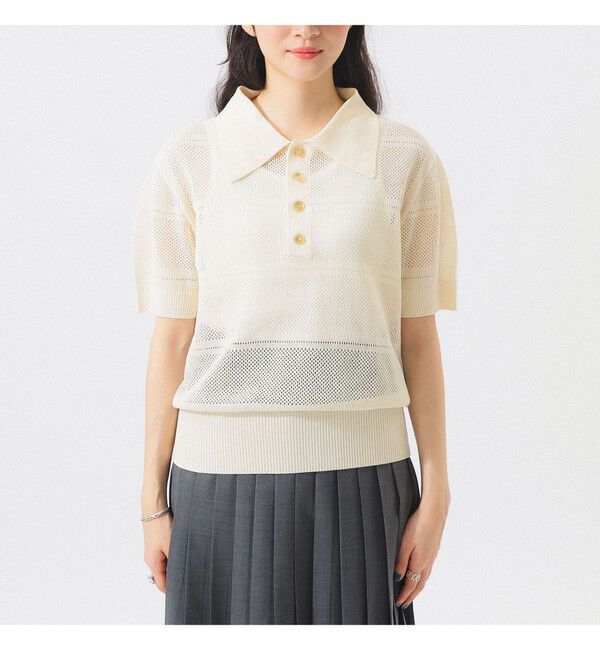 BEAMSBOY「オープン ワーク ポロ」|ベスト・ジレ|