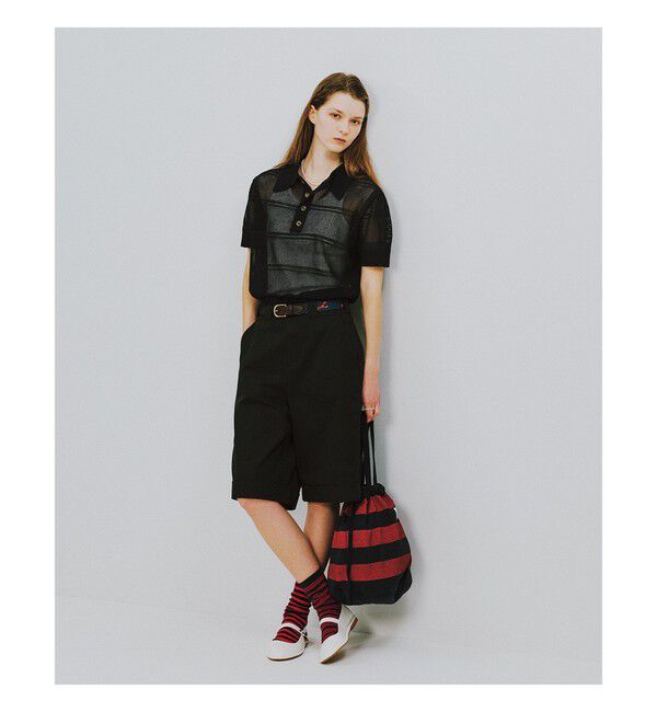 BEAMSBOY「オープン ワーク ポロ」|ベスト・ジレ|