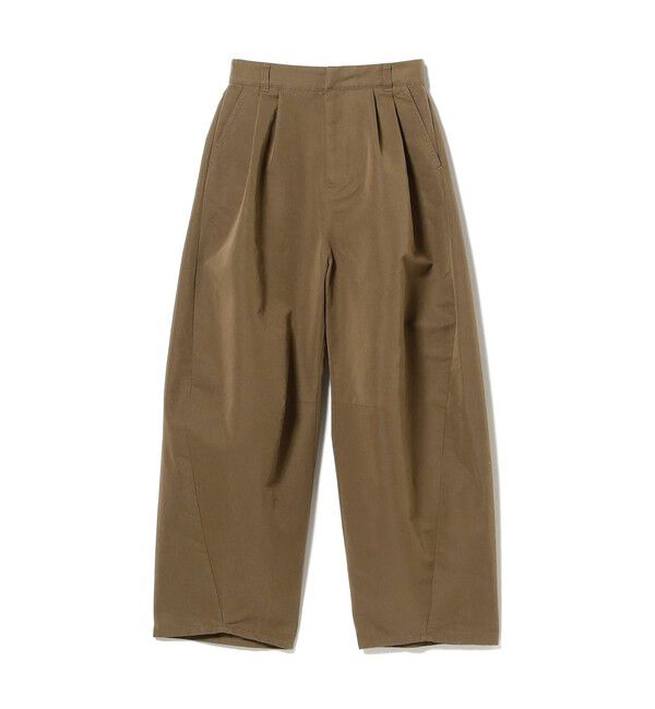 Ray BEAMS 「2タック カーブ バレル チノパンツ」|チノ|BROWN