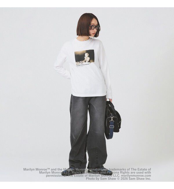Ray BEAMS 「【別注】GOOD ROCK SPEED / Marilyn Monroe ロングスリーブ Tシャツ」|Tシャツ・カットソー|