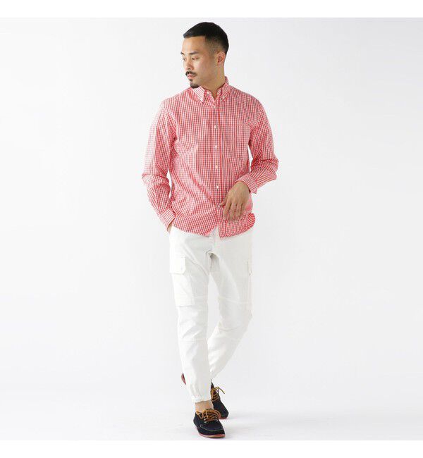 BEAMS PLUS「BEAMS PLUS / ブロード ギンガムチェック ボタンダウンシャツ」|シャツ・ブラウス|