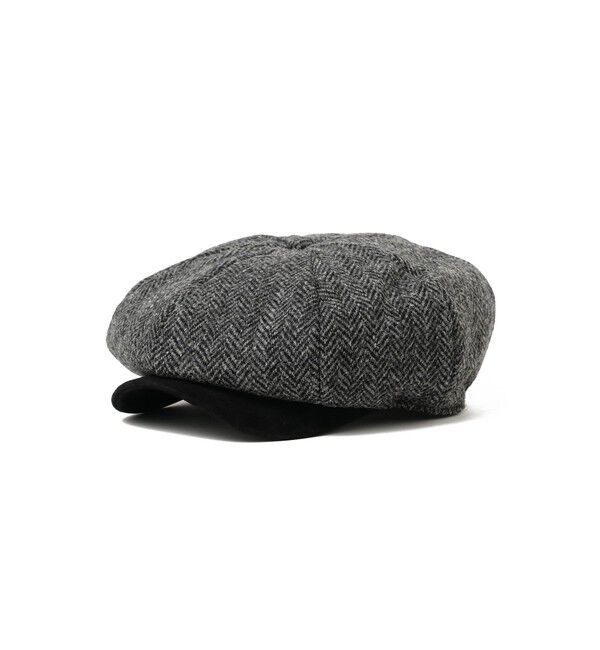 BEAMS PLUS「BEAMS PLUS / Casket Wool Herringbone」|キャップ・キャスケット|GREY_Herringbone