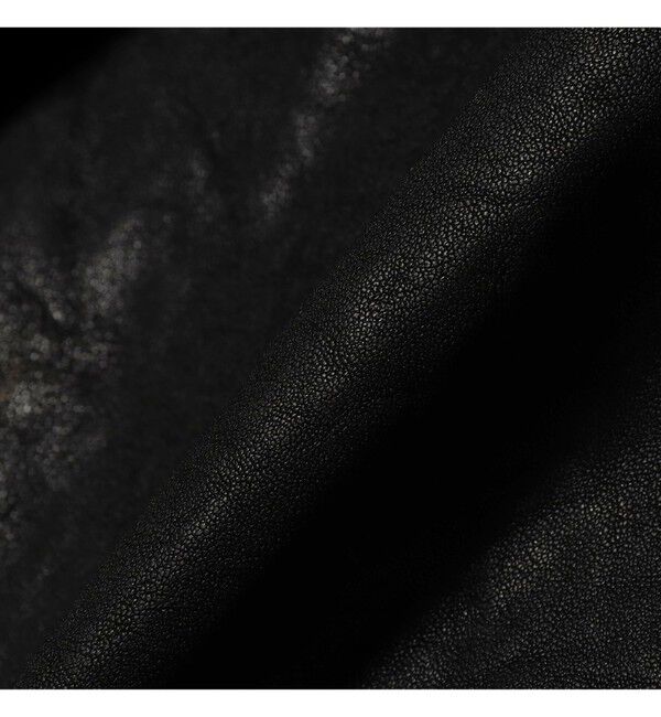 BEAMS「ユーズド加工 レザージップブルゾン」|ブルゾン・スタジャン|