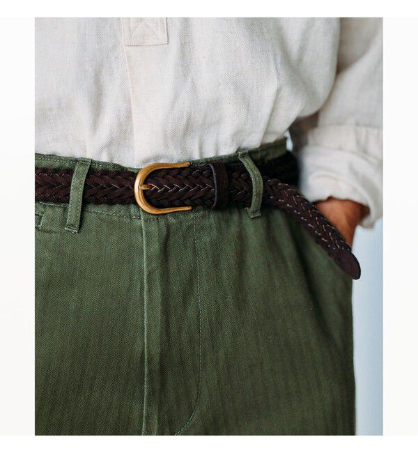 BEAMS PLUS「Suede Mesh Belt」|ベルト|