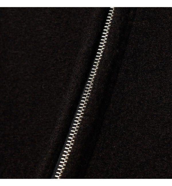 BEAMS「ワイドショートフィット スライバー フルジップ フーディ」|ブルゾン・スタジャン|