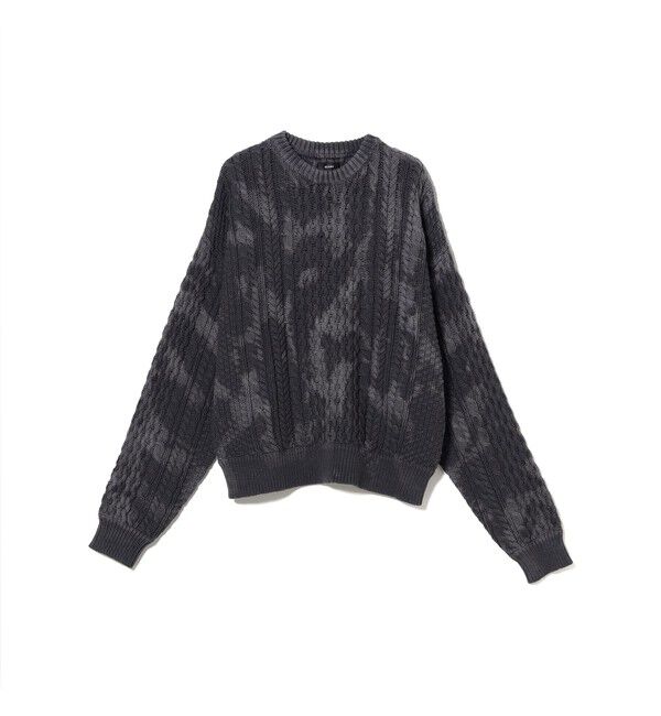 BEAMS「ワイドショートフィット アランニット」|ニット・セーター|