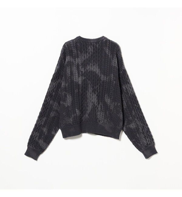 BEAMS「ワイドショートフィット アランニット」|ニット・セーター|