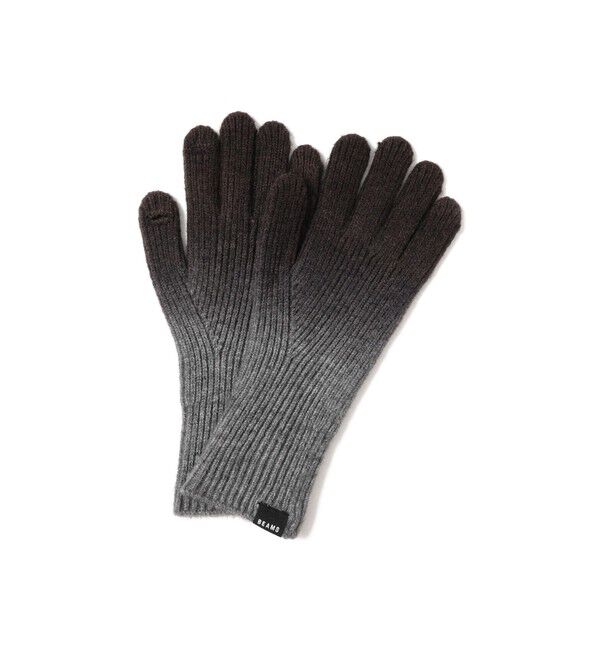 BEAMS「グラデーション グローブ」|手袋|BLACK