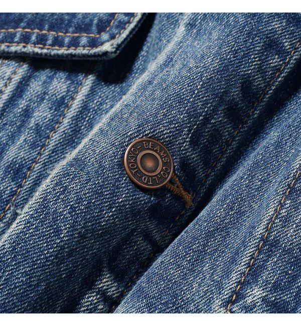 BEAMS「ワイドショート ダメージ デニム ジャケット」|ブルゾン・スタジャン|