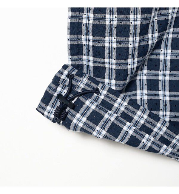 BEAMS「チェック ハーフジップ プルオーバーシャツ【ワイドフィット】」|シャツ・ブラウス|