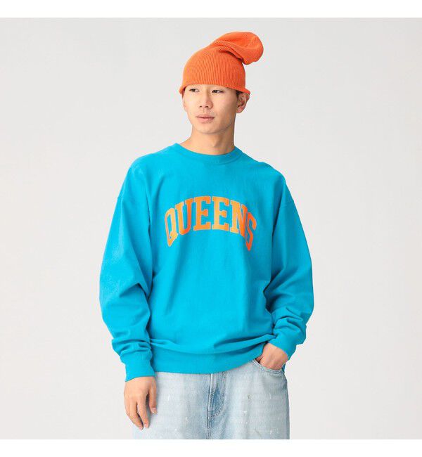 BEAMS「【別注】Champion / リバースウィーブ（R）シティ ロングスリーブTシャツ」|Tシャツ・カットソー|BLUE