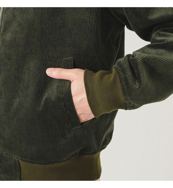 BEAMS「【別注】LACOSTE / コーデュロイ ブルゾン」|ブルゾン・スタジャン|