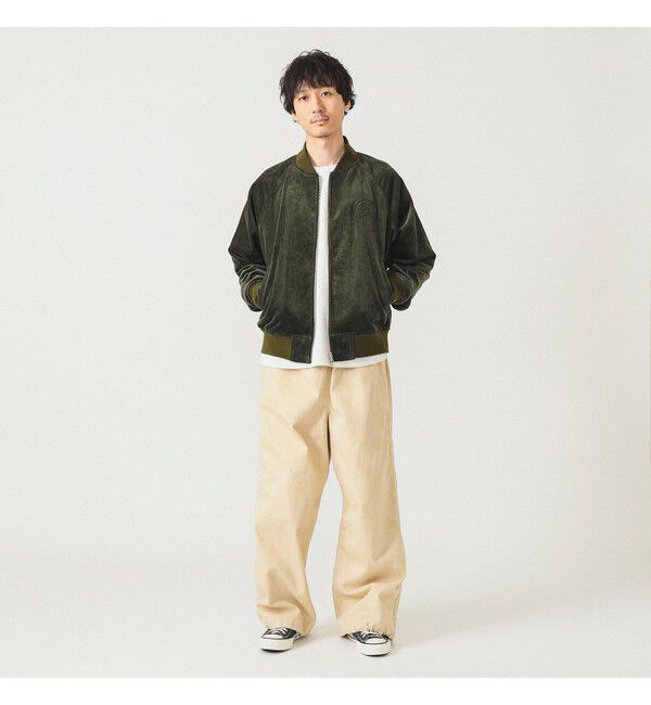 BEAMS「【別注】LACOSTE / コーデュロイ ブルゾン」|ブルゾン・スタジャン|