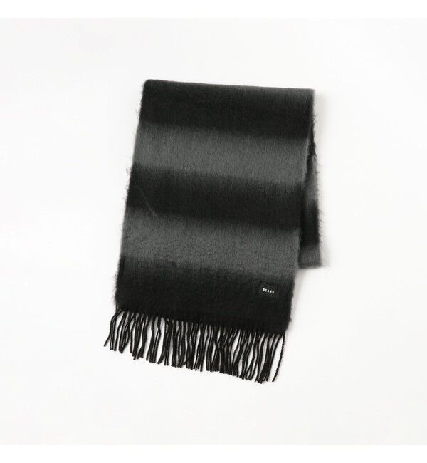 BEAMS「ボーダー ビッグ ストール」|マフラー|