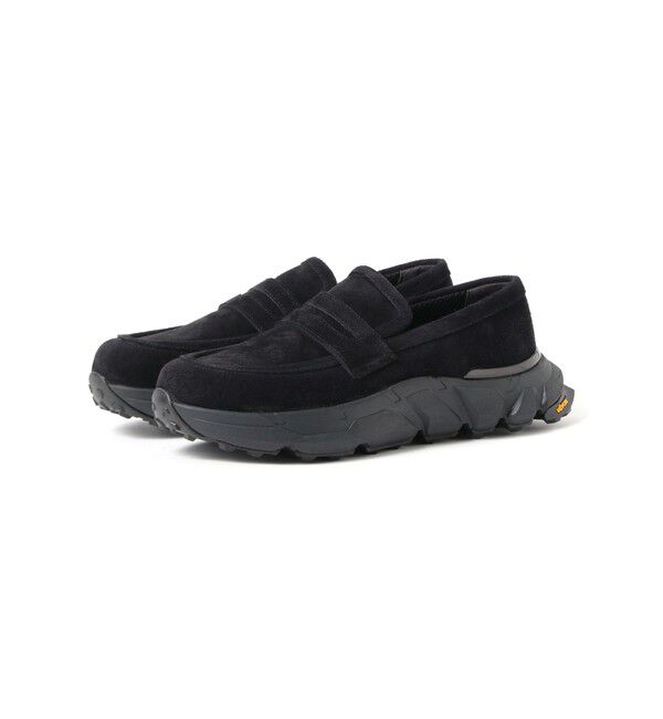 BEAMS「スエード スニーカーローファー」|その他|BLACK