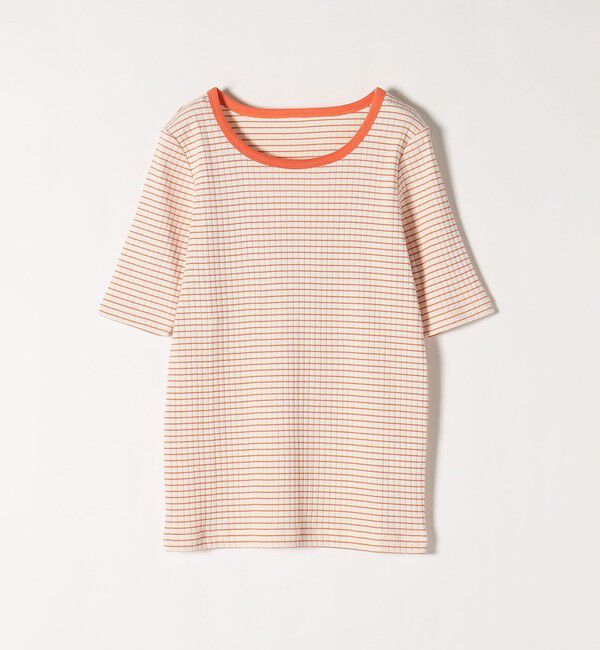 SHIPS any「SHIPS any:〈ウォッシャブル〉テレコ ハーフ スリーブ TEE」|Tシャツ・カットソー|