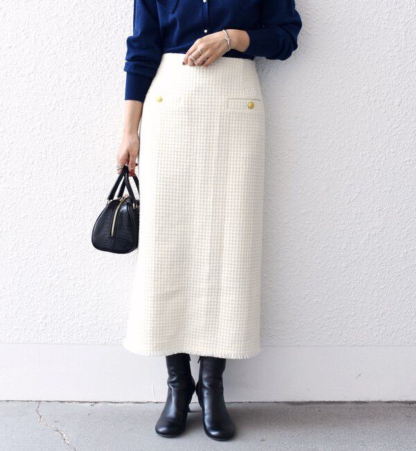 SHIPS for women「*ツイード ポケット デザイン スカート ◇」|スカート|