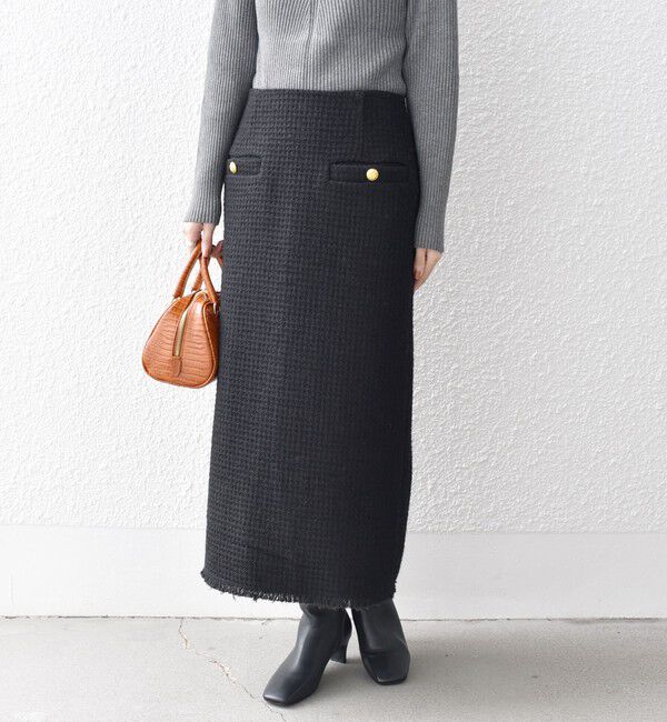 SHIPS for women「*ツイード ポケット デザイン スカート ◇」|スカート|