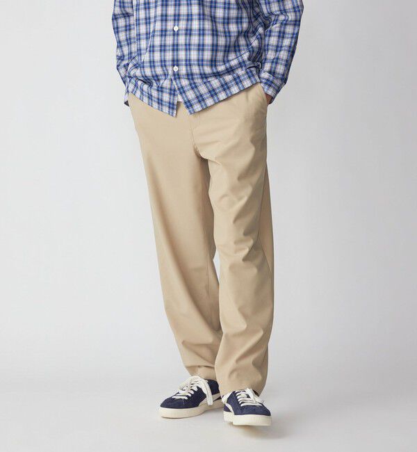 SHIPS「SHIPS:〈洗濯機可能/ストレッチ〉T/R トロピカル リラックス イージーパンツ」|チノ|ベージュ