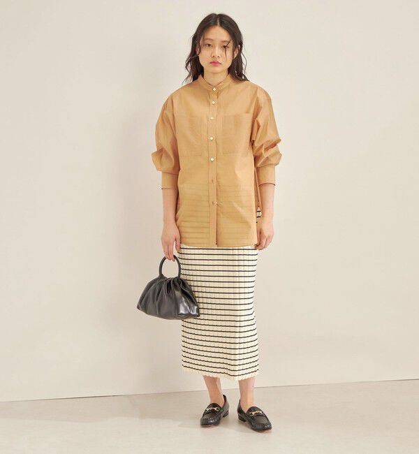 SHIPS for women「〈手洗い可能〉フェルガナ コットン ランダム リブ タイト スカート ◇」|スカート|