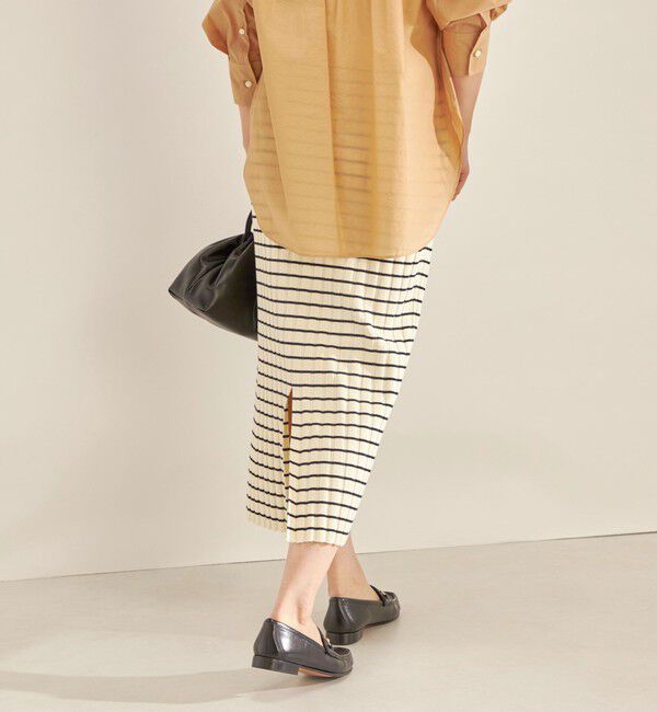 SHIPS for women「〈手洗い可能〉フェルガナ コットン ランダム リブ タイト スカート ◇」|スカート|